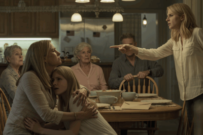 The family dinner was peaceful when my sister-in-law suddenly sprang to her feet, called me out by name in an annoyed tone, then turned to my 7-year-old daughter and dropped a veiled remark; five minutes later, my husband did just one thing that left the entire table dead silent…