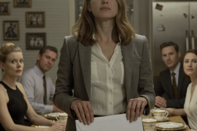 At the family dinner, my sister told me to eat in the kitchen because “adopted children don’t sit with the real family.”I stayed quiet… until I dropped an envelope on the table that changed everything. This family dinner turned into the moment my whole life split open.