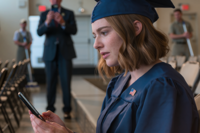 “LADIES AND GENTLEMEN… A GRADUATION WITH ZERO GUESTS” MY UNCLE SAID, WHILE FILMING ME IN THE EMPTY HALL I PAID FOR. MOM TEXTED “WE’RE AT YOUR BROTHER’S HOUSEWARMING. DON’T BE SALTY, LOVE YOU!”. THEN DAD ADDED “CATERING’S ON YOUR CARD – JUST $5,600, I FORGOT MINE.” I SAID NOTHING. JUST SENT A THUMBS-UP. AN HOUR LATER, I ORDERED A DELIVERY TO MY BROTHER’S NEW HOME. THEY SMILED… UNTIL THEY READ THE NOTE.